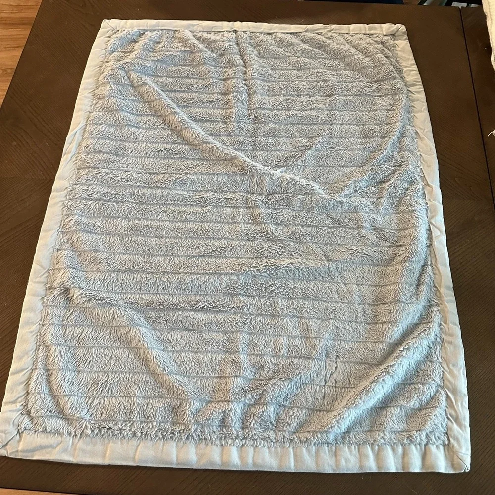Monique Lhuillier Pottery Barn Kids Gray Soft Baby Lovey Blanket 30'' x 40